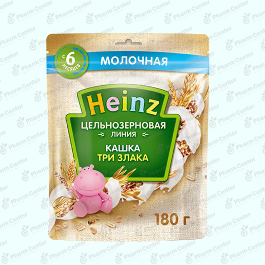 Хайнц м/к цельнозерновая 3 злака с 6 мес. 180г