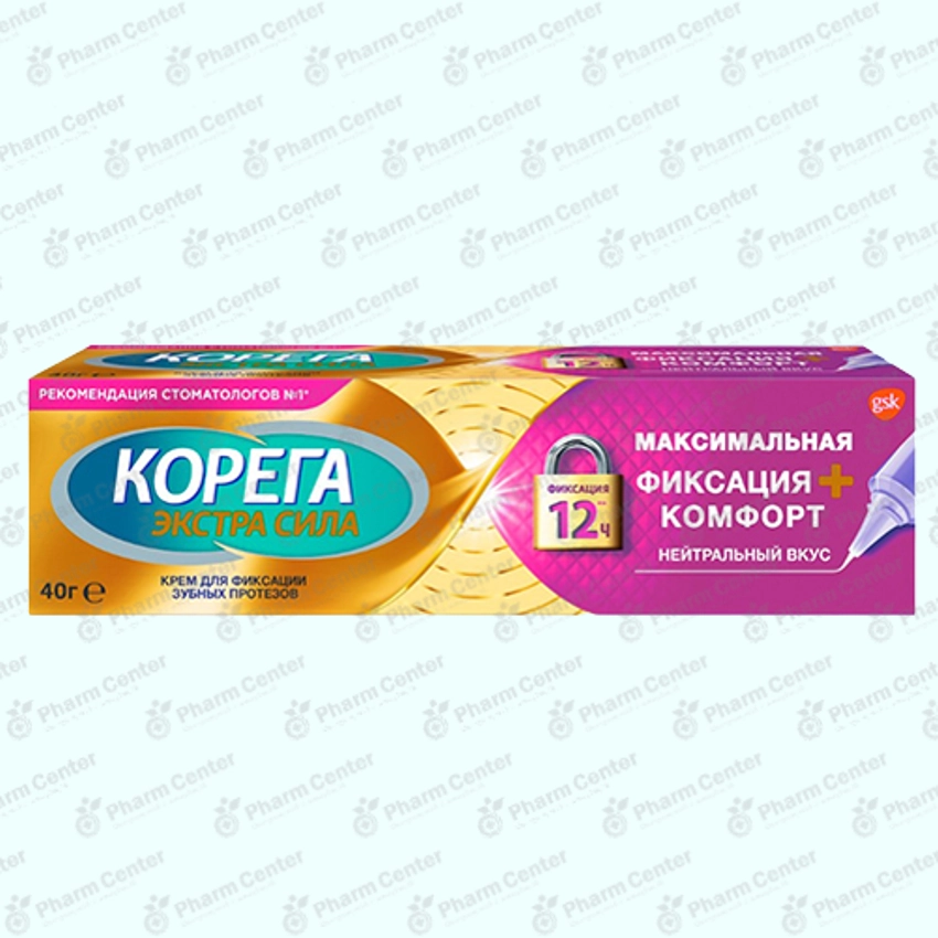 Клей Корега д/фикс. зубных протезов макс комфорт 40г