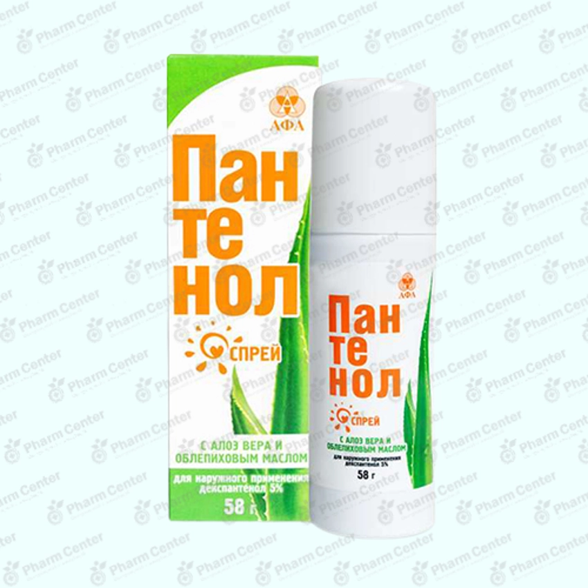 Пантенол   спрей с алоэ и облепиховым маслом  5% 58г