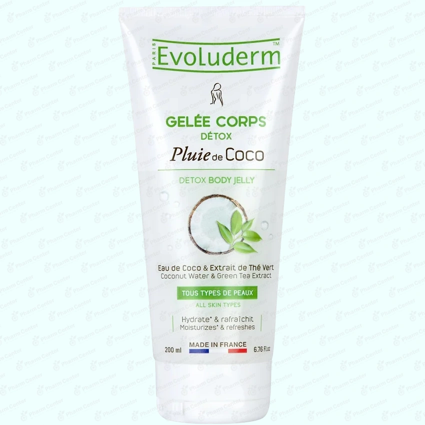 Evoluderm желе для тела увлажняющий Кокосовый дождь 200мл