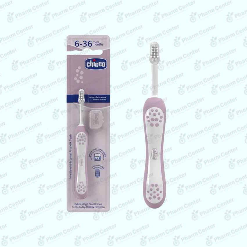 Чико зубная щетка TOOTHBRUSH FIRST TEETH LILAC 417468 6-36м