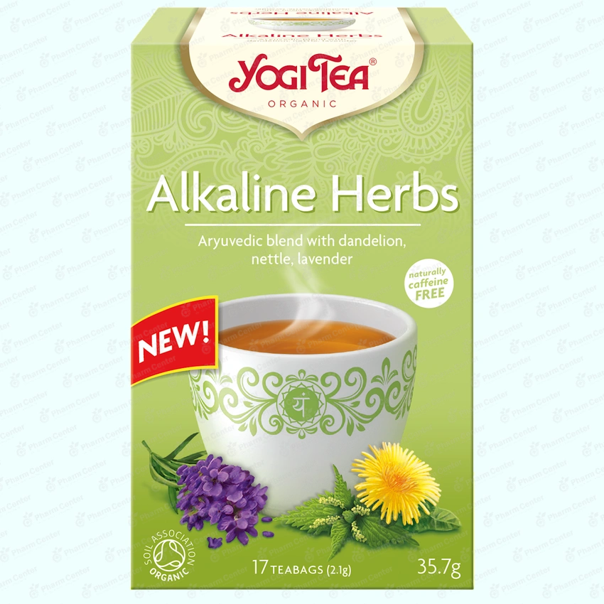 Чай в пакетиках YOGI TEA Alkaline Herbs Щелочной травяной чай 1,8г х 17