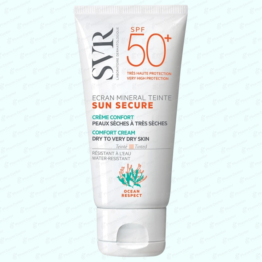 СВР 3662361000197 SUN SECURE Ecran minerale teinte PS SPF50 Тонированный солнцезащитный крем для сух