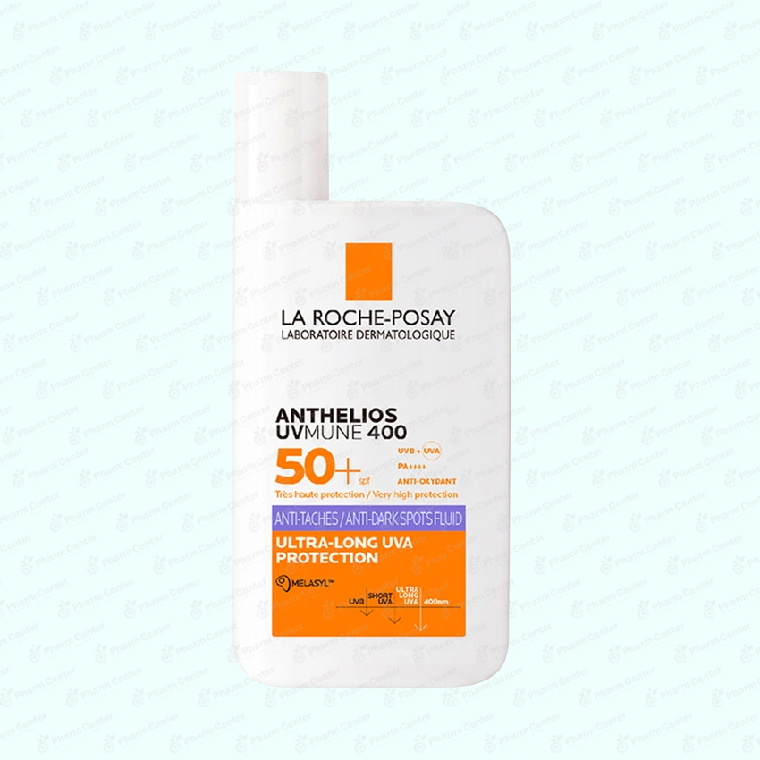Лярош Позе Солнц. SPF50+ UVMUNE400 невидимый флюид для лица  против пигмент.50мл