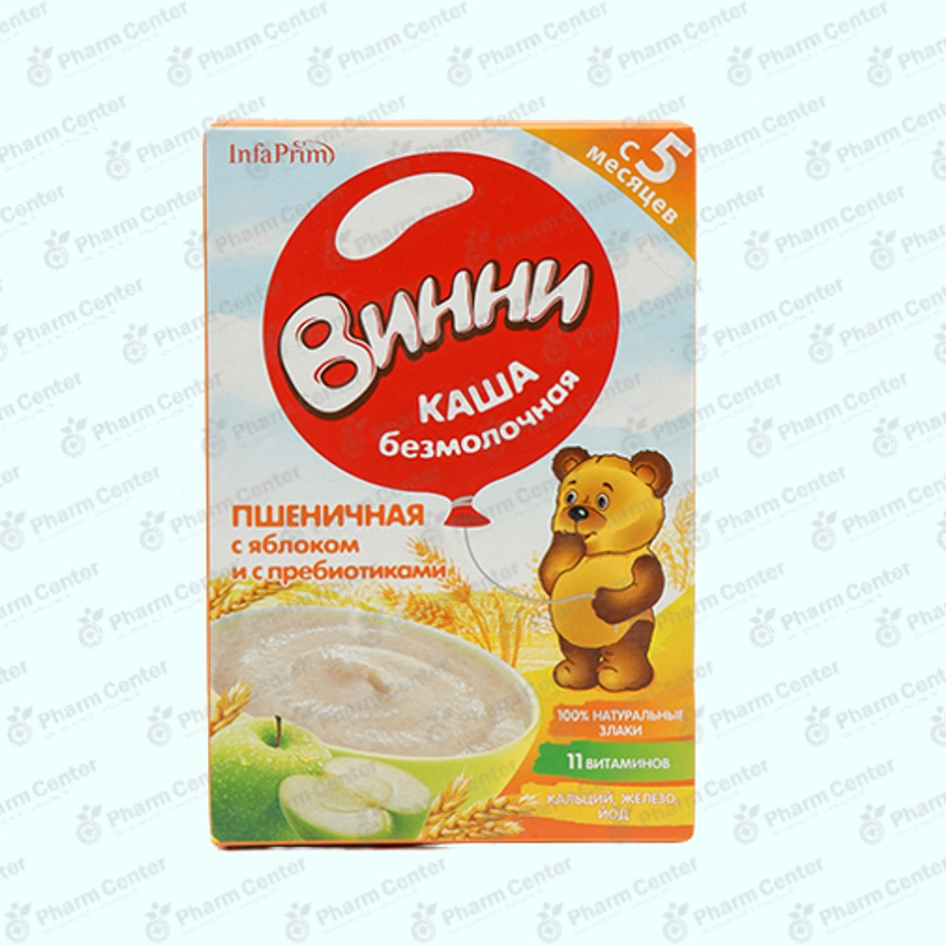 Винни б/м пшеничная с яблоком и с пребиотиками с 5мес. 200г